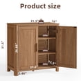 thumbnail image 2 of 2 Pack Joaxswe Sideboard Buffet Cabinet with Storage Modern Credenza with Doors and Adjustable Shelves Wood Coffee Bar for Dining Room Living Room Kitchen, 2 of 11