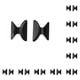 thumbnail image 3 of Minnieouse Almohadilla nasal en forma de H, ligera, de gran adherencia, almohadillas para realzar gafas de sol, pegatinas, fácil instalación, negro M Type2 NO2 Minnieouse CBP254431, 3 of 4