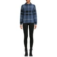 thumbnail image 2 of By Design Kylie Funnel Neck Plaid Pullover Sweater, 2 of 6