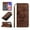 Brown, variant on for Samsung Galaxy A23 5G 6.6 inch Wallet Phone Case with Wrist Strap,Football Embosed Pattern PU Leather Drop Protection Magnetic Flip Holder Stand Card Slots Slim Phone Cover,Brown