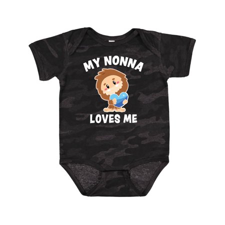 

Inktastic Cute Bigfoot My Nonna Loves Me Gift Baby Boy Bodysuit