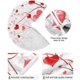 thumbnail image 2 of GZHJMY Love Heart Christmas Tree Skirt 48", Valentine's Day Tree Skirt Double Layers Polyester Easter Tree Skirt for Valentine's Day Holiday Party Decoration, 2 of 6