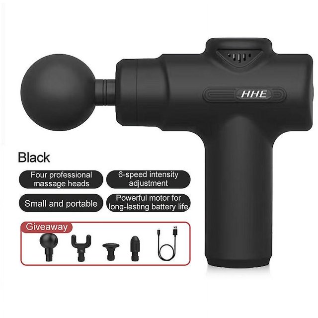 HHE Mini Massage Pistol Muscle Machine Beauty Health Face Massagers Massage Gun Vibrator-massagers Sports Fitness Massage