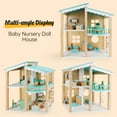 thumbnail image 6 of Wooden Dollhouse for Kids Girls, Toy Gift for 3 4 5 6 Years Old, 2 Story with 16-Piece Furnitures, Easy to Assemble Doll House Toy, Blue, 6 of 12