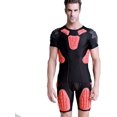thumbnail image 1 of Men's Padded Football Protective Gear Set Training Suit for Soccer Basketball Paintball Rib Protector, 1 of 6