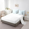 thumbnail image 5 of Feelyou Blue Princess Bow-tie Twin Bedding Sets 7-Piece for Kids, Kawaii Love Heart Bedding Comforter Set, Chic Check Buffalo Reversible Sheet Sets, Super Cozy Room Decor, 5 of 8