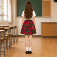 thumbnail image 7 of Grblisyd Back to School Clothes Girls Skirt High Waist Tennis Skirts Plaid A Line Uniform Skirts, 7 of 7
