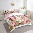 thumbnail image 3 of Feelyou Fashion Hippie Boot Twin Bedding Sets 7pcs, Western Books Hat Comforter Set, 3 of 8