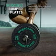 thumbnail image 4 of Bumper Plates,2 inch Rubber Weight Plates,15LB 25LB 35LB 45LB 100LB 160LB 300LB Plates For Weight Lifting Strength Training Home Gym (Single, Pair & Set), 4 of 6