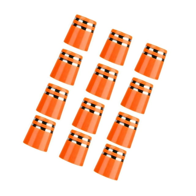 12Pcs Golf Iron Ferrules for Golf Club Shaft Taper Tip Iron Wedge Size .355 End Caps Orange