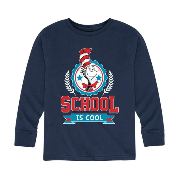 Dr. Seuss - School Is Cool - Toddler And Youth Long Sleeve Graphic T-Shirt