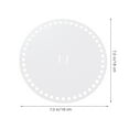 thumbnail image 5 of 8 Pcs Transparent Acrylic Sheet Bag Weaving Boards DIY Woven Knitting Handmade Tools, 5 of 6