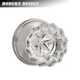 thumbnail image 3 of knobelite (1 Pack Diamond Crystal Glass Interior Door Knobs Non-Locking,Dummy Door Knobs for French Doors,Round Crystal Glass Keyless Door Knobs Interior,Dummy Function,Satin Nickel, 3 of 6