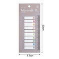 thumbnail image 6 of JANGSLNG 200Pcs Index Tab with Ruler Scale Self-adhesive Writable Waterproof Page Marker Sticky Classify Files Bookmark School Supplies, 6 of 7