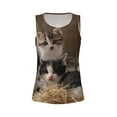 thumbnail image 4 of Gaeub Cat Family Women's Workout Tank Tops Lightweight Sleeveless Shirts for Women for Athletic Running Tennis Yoga - XX-Large, 4 of 9