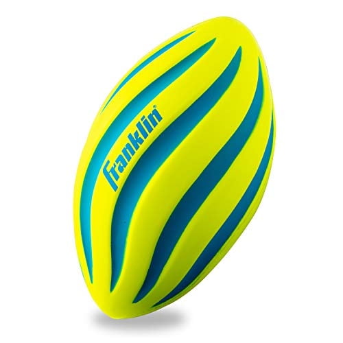 Espiral Foam Football Franklin Sports de 9 pulgadas, amarillo/azul