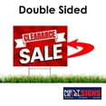 thumbnail image 2 of NEXT LEVEL SIGNS | Clearance Sale Yard Signs | Double Sided 24 W x 18 H Inches | Metal Ground Step H-Stake 24" x 10" | Made in the USA (Pack of 5), 2 of 6