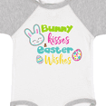 thumbnail image 4 of Inktastic Bunny Kisses Easter Wishes, Bunny, Easter Egg Boys or Girls Baby Bodysuit, 4 of 5