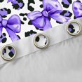 thumbnail image 4 of Feelyou Bowknot Bow Black Out Curtains, Leopard Print Curtains Pack of 2 (42x63 Each), 4 of 6