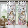 thumbnail image 3 of Outdoor Curtains for Patio Waterproof, Brown Turtle Coastal Windproof Pravicy Outside Porch Blackout Curtain, Summer Beach Coral Seahorse Ocean Octopus Sun Blocking Grommets Curtains54"x95", 3 of 9