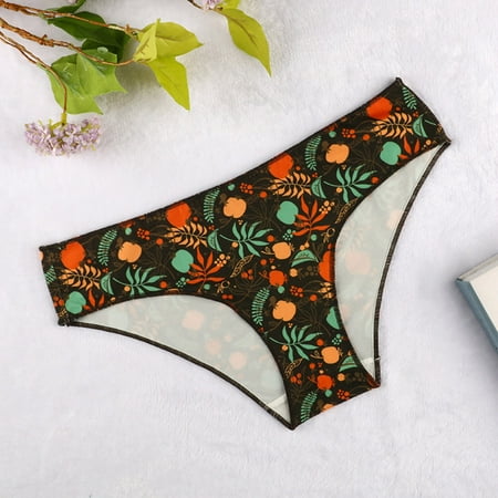 

Dyfzdhu Underwear for Women Patterned Seamless Breathable Sexy Briefs Comfortable Low Waist