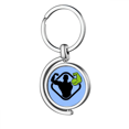 thumbnail image 1 of El cambio aumenta el poder muscular Rotating keychain Metal Keyring Holder, 1 of 2