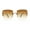 Gold / Brown, variant on Classic 90s Rimless Large Rectangle Luxury Sunglasses Gold Rose Red