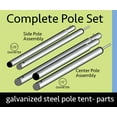 thumbnail image 3 of Party Tents Direct Standard Tent Pole Set, Galvanized Steel, 20 ft x 20 ft, 3 of 8