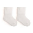 thumbnail image 2 of Zwiiyzr Baby Socks Boys Girls Socks Cotton Socks for 0-3 Years Infant Toddler Kids Solid Color Cute Crew Socks White, 2 of 3