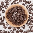 thumbnail image 4 of 120 Pcs Opaque Resin Coffee Beans Artificial Coffee Beans Imitation Food Mini Coffee Bean Decor Flatback Resin Cabochons for Jewelry DIY Crafts Home Kitchen Shop Market Brown, 4 of 9