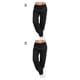 thumbnail image 1 of Sonducket Mujeres Color puro Pantalones deportivos sueltos Yoga Joggerpants Pantalones casuales negro S 2piezas, 1 of 6