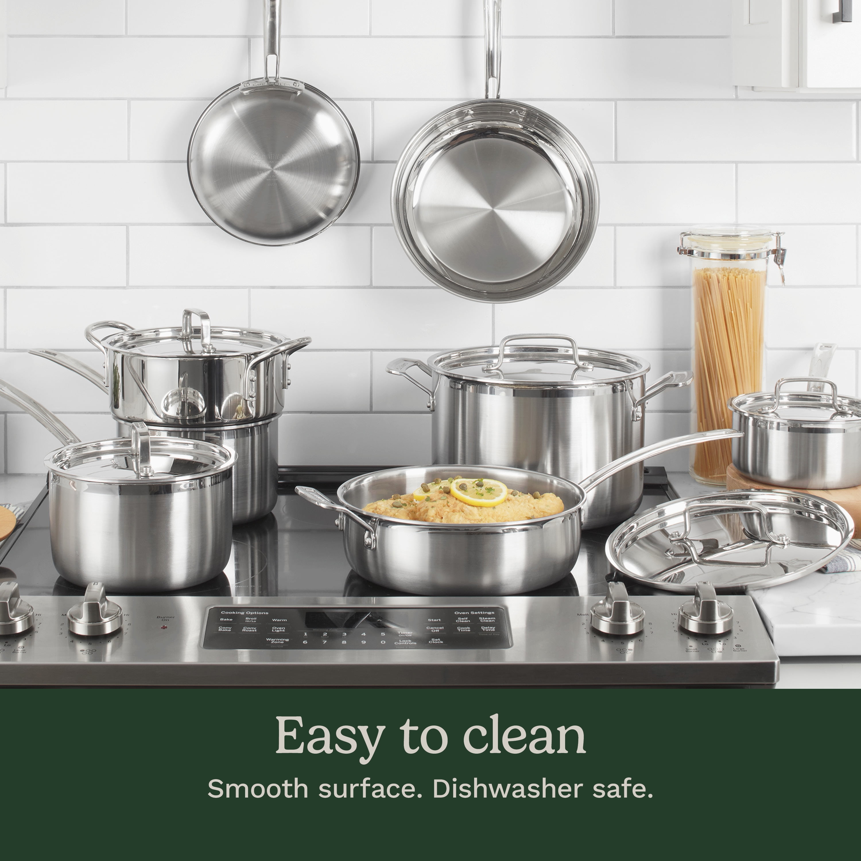 Cuisinart MultiClad Pro 12-Piece Cookware Set, Triple Ply Stainless Steel, Induction Ready