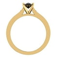 thumbnail image 3 of Black Diamond Engagement Ring for Women Oval 1.00 Carat 14K Gold (Black, AAA), 3 of 5