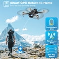 thumbnail image 2 of Drone Gps Con Cámara Para Adultos 2K Hd Fpv Drone Con Retorno Automático Sígueme Circle Fly Waypoint Fly Stable Hover Motor Sin Escobillas Plegable Transmisión 5G Control Remoto Quadcopter Negro, 2 of 5