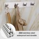 thumbnail image 5 of Gancho adhesivo para toallas de baño Gancho resistente para colgar en la pared sin taladro para ducha Toallero autoadhesivo Gancho para revestimiento de paredes Cepillo de cocina Gancho adhesivo de níquel, puerta, llave MFZFUKR BST3025580-1, 5 of 6