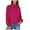 Hot Pink, variant on Long Sleeve Tops for Women Plus Size Trendy Pullover Sweatshirts Cowl Neck Cute Fall Winter Casual Loose Fitting Tops,Hot Pink,M