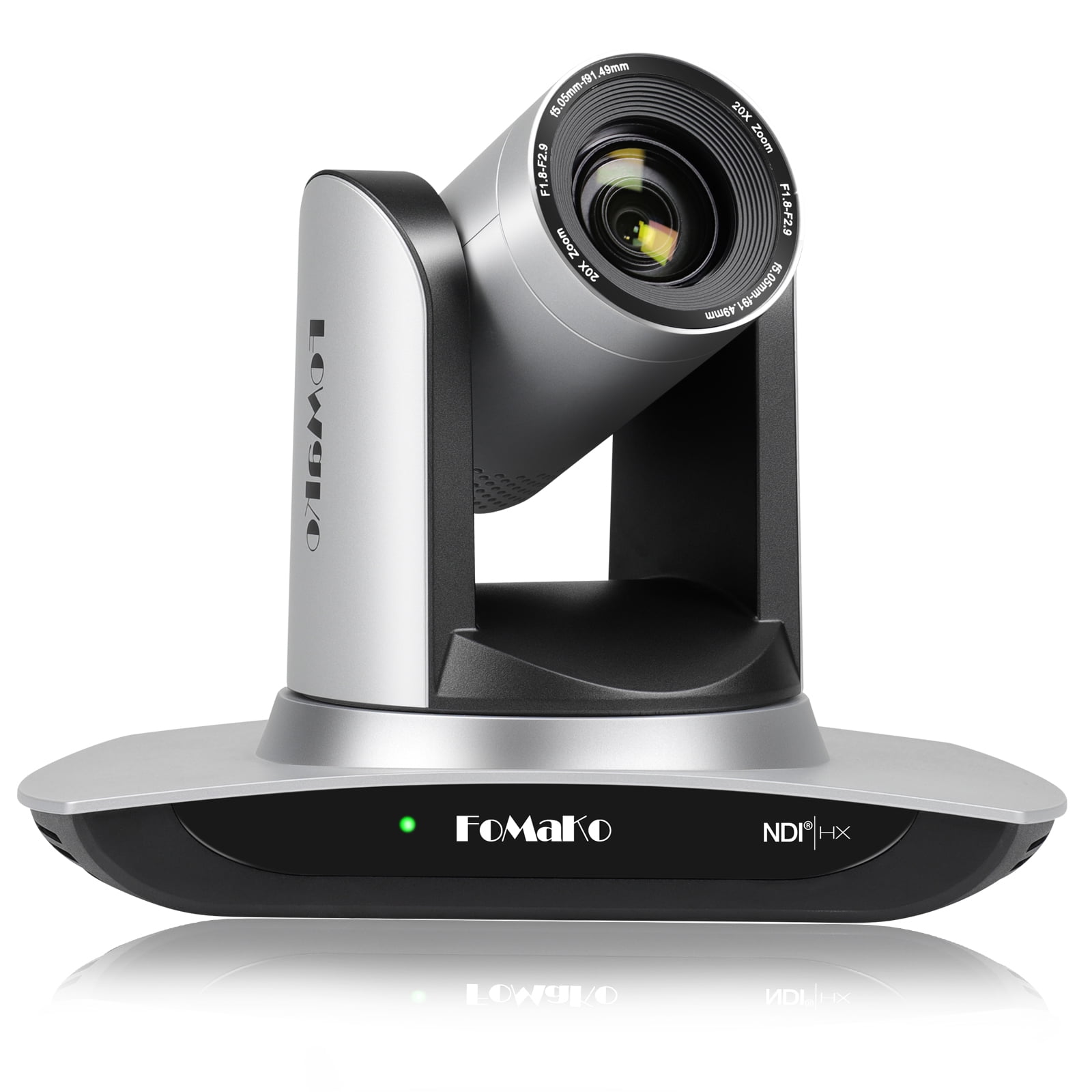 FoMaKo NDI Video Web Cam AI Auto Tracking HDMI PTZ Camera 20x Optical Zoom IP USB3.0 HDMI PTZ Camera for Church Services Worship Education, PoE 1080P60 FMK20UH NDI