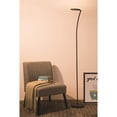 thumbnail image 3 of International KTL-7935ESB Minerai 72 Po Roulette LED Torchière Satiné Noir Lampadaire, 3 of 4
