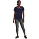 thumbnail image 4 of Remera Under Armour Mujer Tech Cuello en V Manga Corta Azul Marino XS, 4 of 6