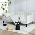 thumbnail image 5 of Miniyam Twin Size Ivory Boucle Upholstered Daybed for Bedroom Living Room,Twin Daybed Frame with Wood Slat Support,No Spring Box Need, 5 of 10