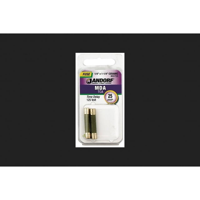 Cartucho cerámico Fuse Jandorf 60709, 25 amperios, 125 V