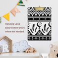 thumbnail image 6 of FMSHPON Black Tribal Striped Aztec Geometric Print Clipboard Hardboard Wood Nursing Clip Board and Pull for Standard A4 Letter 13x9 inches, 6 of 7