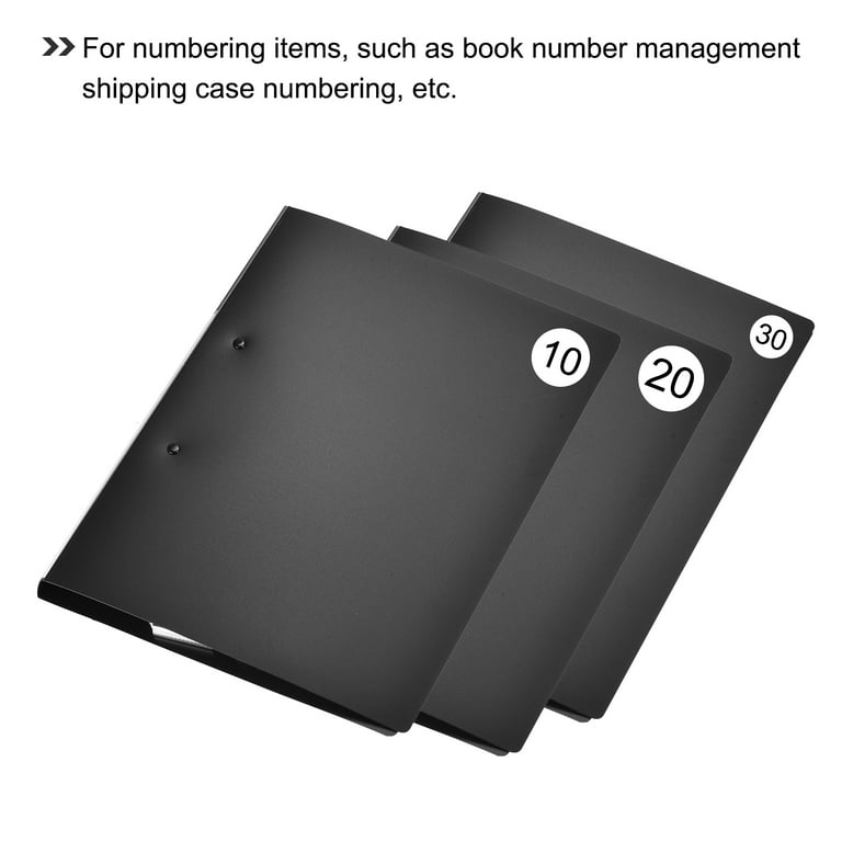 0 Number Stickers Number Label Self Adhesive 10mm/0.4 , Pack of 30 | Harfington
