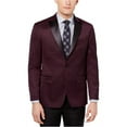 thumbnail image 2 of Ryan Seacrest Mens Modern Fit Two Button Blazer Jacket, Purple, 40 Short, 2 of 2