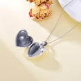 thumbnail image 5 of CACA LADY Rose Heart Locket Necklace that Hold 2 Photos Sterling Silver Personalized Customized Jewelry Memory Photos Keep Someone Near to You Rose Picture Locket Pendant Heart Locket Necklace for Wo, 5 of 6