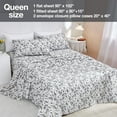 thumbnail image 2 of Floral Printed Sheet Set King Soft Microfiber Botanical Bed Sheets Extra Deep Pocket Pieces, 2 of 6