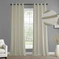 thumbnail image 3 of Off-White Grommet Simply Velvet Room Darkening Curtain Pair (2 Panels), Off-White, 50W X 108L, 3 of 10