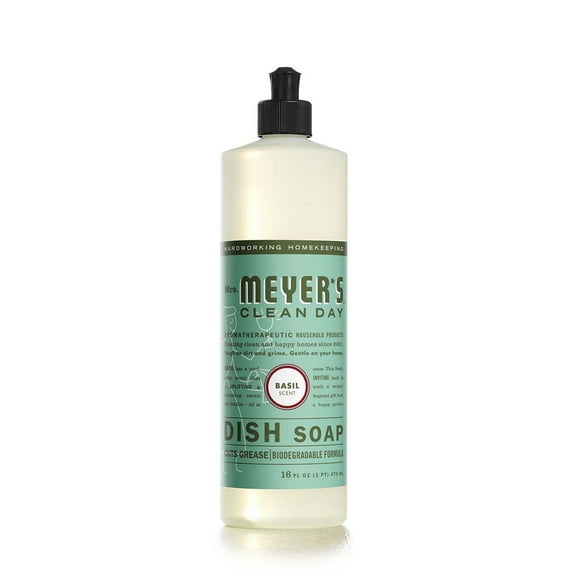 Mrs. Meyer's Clean Day Dish Soap Basil Scent - Concentrate - 16 oz