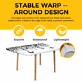 thumbnail image 4 of Black Spring Botanical Table Cloths for 3 Foot Rectangle Tables, Weeping Eucalyptus Butterfly Patio Waterproof Elastic Fitted Tablecloths, Washable Rectangular Table Cover for Camping, 4 of 8