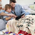 thumbnail image 6 of Blanket for Dad, Birthday Gifts for Dad from Daughter or Son, Warm Birthday Gifts for Dad, Thanksgiving Christmas Best Dad Hug Gifts for Dads, Father Letter Throw Blanket 60" x 50", 6 of 6